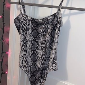 SHEIN snakeskin bodysuit